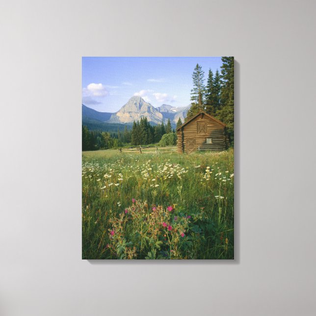 Lienzo Cabaña del Servicio de Parques Antiguos en el Vall (Anverso)