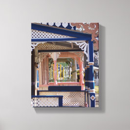 Lienzo Cabaña después de cabaña - Viñedo de Martha