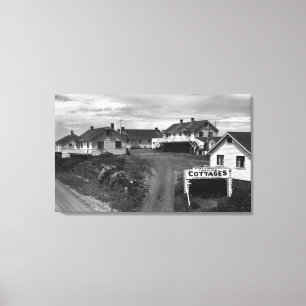 Lienzo Cabañas de la vista al mar de Schellenbergers de