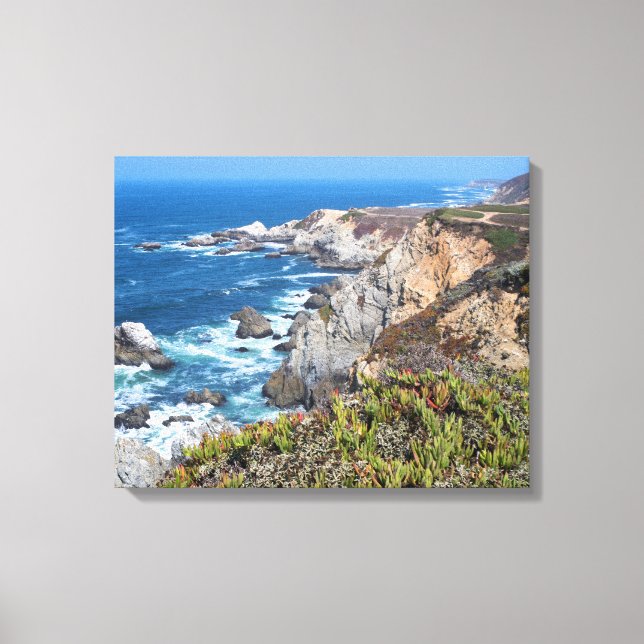 Lienzo Cabeza de Bodega Rugged Coast and Trail (Anverso)