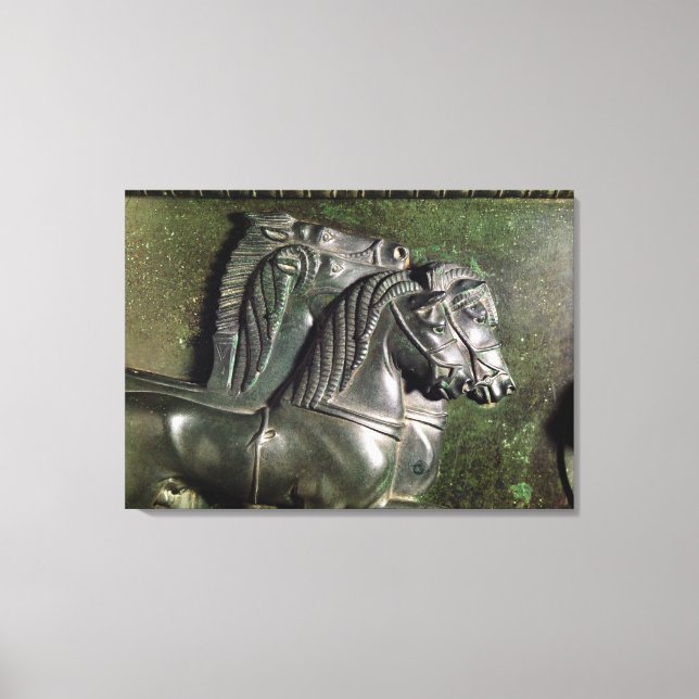 Lienzo Cabeza de caballo de una cuadriga (Anverso)