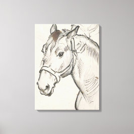 Lienzo Cabeza de caballo (por Alfred Dehodencq)