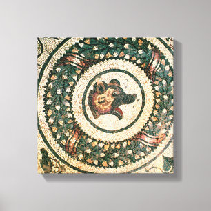 Lienzo Cabeza de oso, mosaico romano, principios del sigl