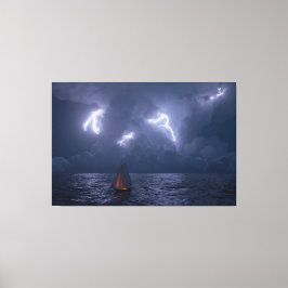Lienzo Cabeza de tormenta (Noche)