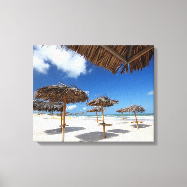 Lienzo Cabinas de playa |Brasil (Anverso)
