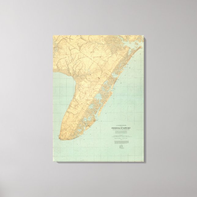 Lienzo Cabo de Mayo, Nueva Jersey (Anverso)