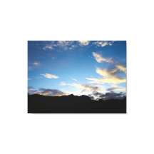 Cabo Verde Silueta de Montaña en Crepúsculo Cielo