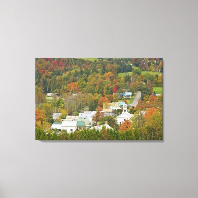 Lienzo Cabot, Vermont en otoño. Northeast Kingdom. (Anverso)