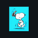 Lienzo Cacahuetes | Baile Snoopy Happy<br><div class="desc">Snoopy es el bellejo mascota de Charlie Brown en la tira cómica Peanuts de Charles M. Schulz. Echa un vistazo a este bonito diseño de cacahuetes con este perro adorable.</div>