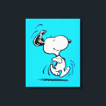 Lienzo Cacahuetes | Baile Snoopy Happy<br><div class="desc">Snoopy es el bellejo mascota de Charlie Brown en la tira cómica Peanuts de Charles M. Schulz. Echa un vistazo a este bonito diseño de cacahuetes con este perro adorable.</div>