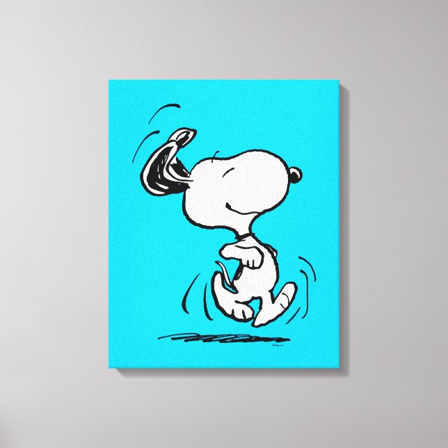 Lienzo Cacahuetes | Baile Snoopy Happy (Anverso)
