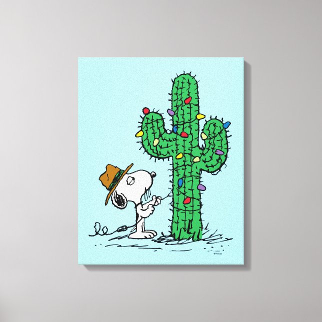 Lienzo Cacahuetes | Cactus de vacaciones de Spike (Anverso)