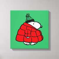 Cacahuetes | Chaqueta Snoopy Red Puffer