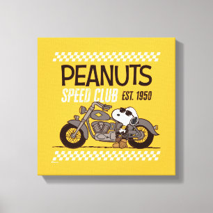 Lienzo Cacahuetes   Club de velocidad Snoopy