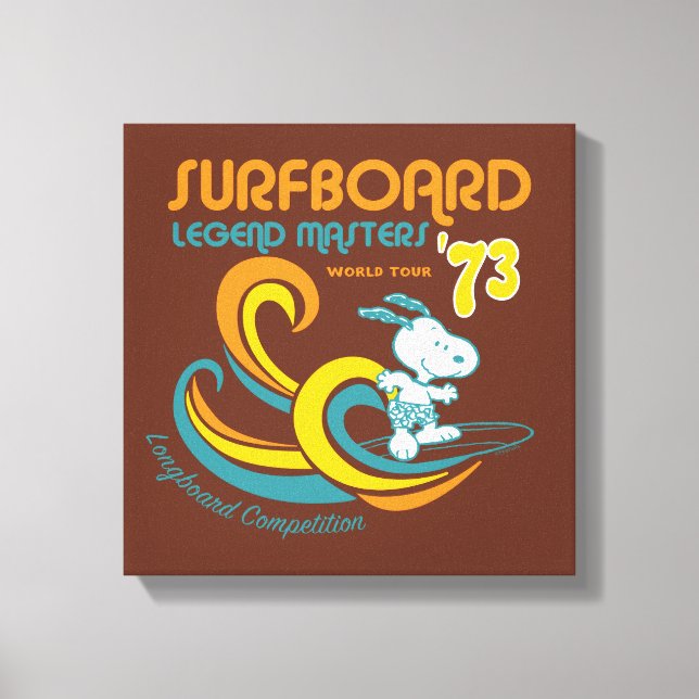 Lienzo Cacahuetes | Concurso Snoopy Surfboard Longboard (Anverso)