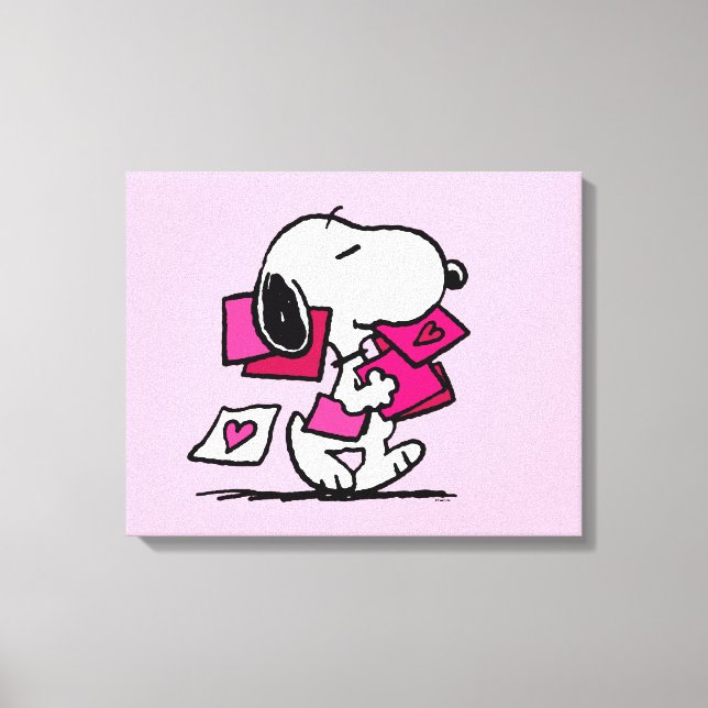 Lienzo Cacahuetes | EL DÍA DE SAN VALENTÍN | Snoopy With  (Anverso)