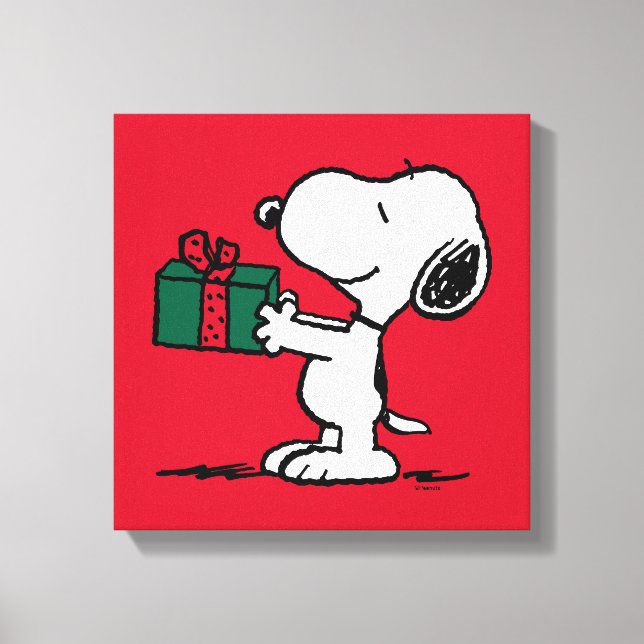 Lienzo Cacahuetes | Entrega de Navidades Snoopy (Anverso)