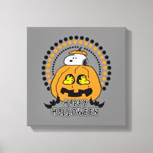 Lienzo Cacahuetes   Feliz Halloween