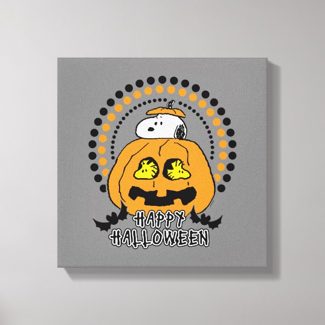 Lienzo Cacahuetes | Feliz Halloween (Anverso)