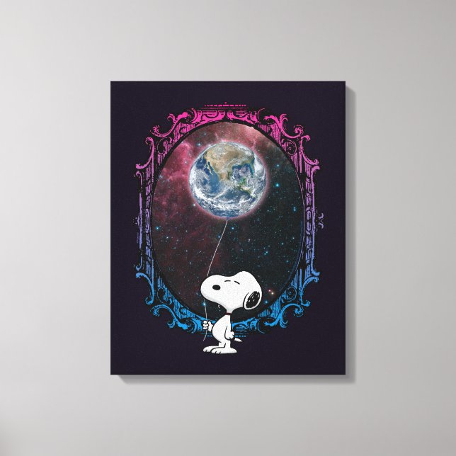 Lienzo Cacahuetes | Globo Snoopy Spout (Anverso)