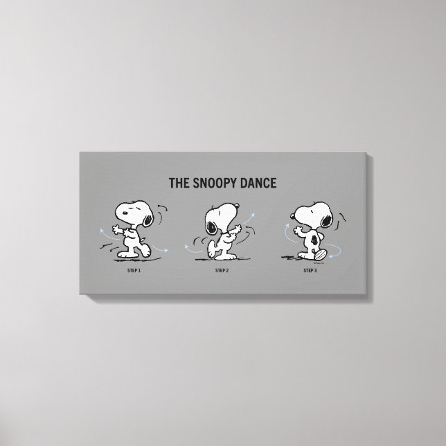 Lienzo Cacahuetes | La danza Snoopy (Anverso)