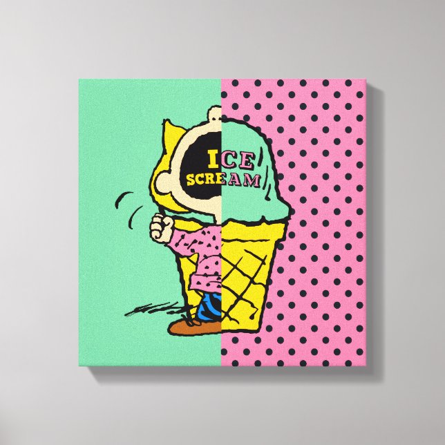 Lienzo Cacahuetes | Media y media del Helado Sally (Anverso)