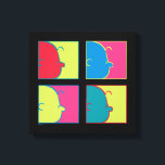 Lienzo Cacahuetes | Modern Pop Art Charlie Brown<br><div class="desc">Echa un vistazo a este colorido diseño de Peanuts estilo pop con Charlie Brown.</div>