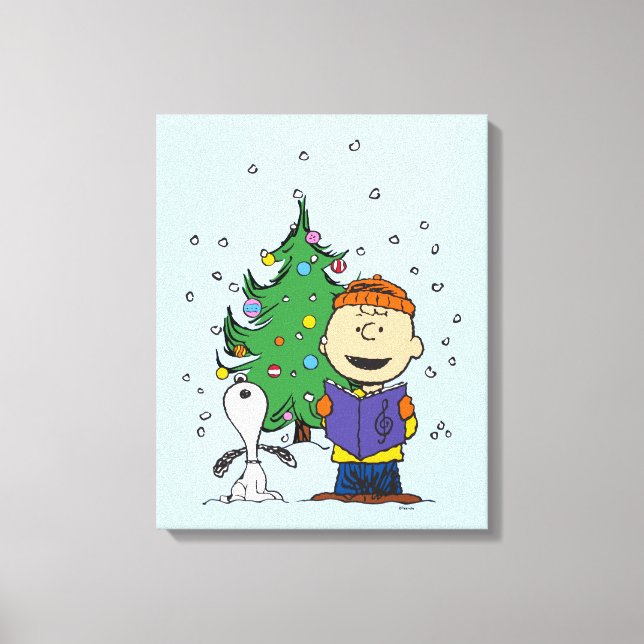Lienzo Cacahuetes | Navidades Caroling (Anverso)