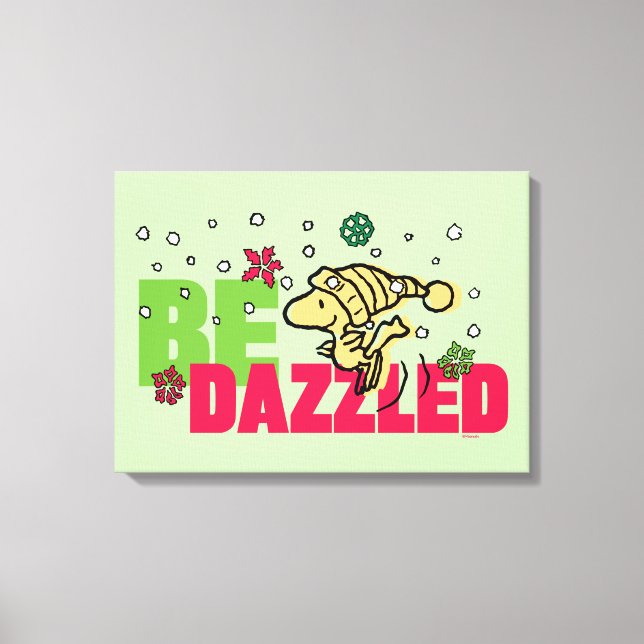 Lienzo Cacahuetes | Navidades Woodstock se deslumbra (Anverso)