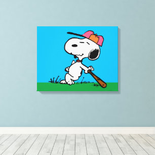 Lienzo Cacahuetes   Snoopy en Bat