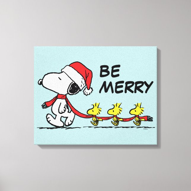 Lienzo Cacahuetes | Snoopy & Friends Winter Scarf (Anverso)