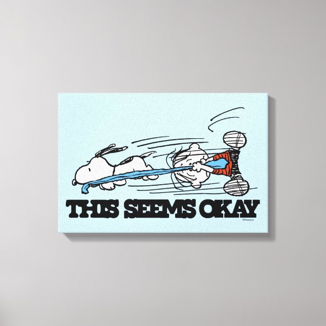 Lienzo Cacahuetes | Snoopy & Linus (Anverso)