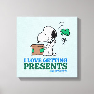 Lienzo Cacahuetes   Snoopy Me Encanta Obtener Presencias