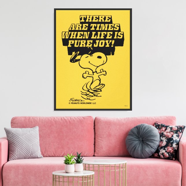 Lienzo Cacahuetes | Snoopy Pure Joy (Insitu (Sala de estar))