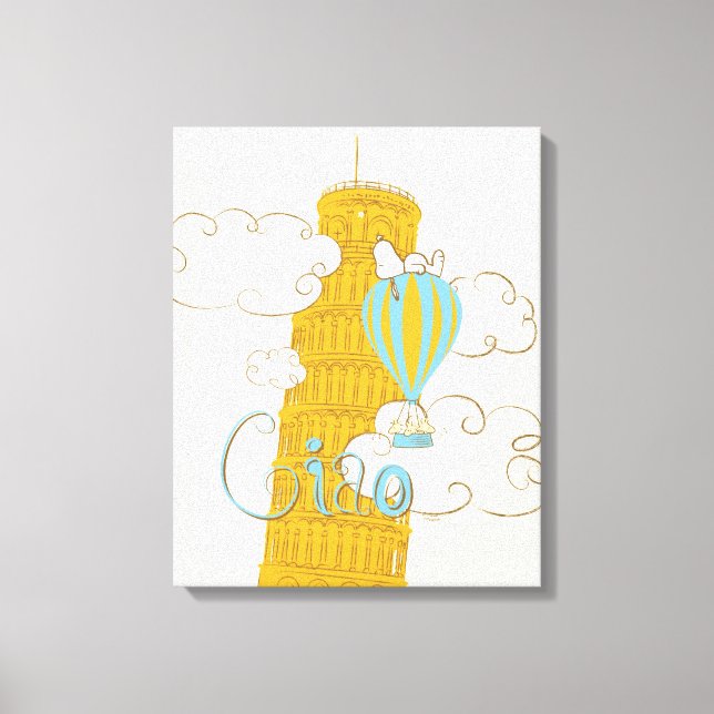 Lienzo Cacahuetes | Snoopy & Woodstock Ciao (Anverso)