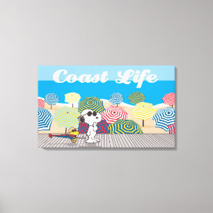 Lienzo Cacahuetes   Snoopy & Woodstock Coast Life