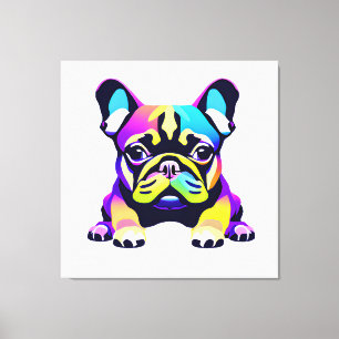 Lienzo Cachorro de cerdo colorido