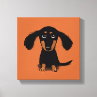 Cachorro de Dachshund de Pelo Largo