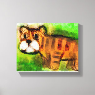 Lienzo Cachorro de tigre