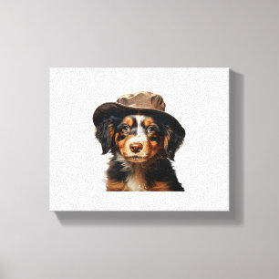 Lienzo Cachorros Adorables. Ilustraciones para guardería 