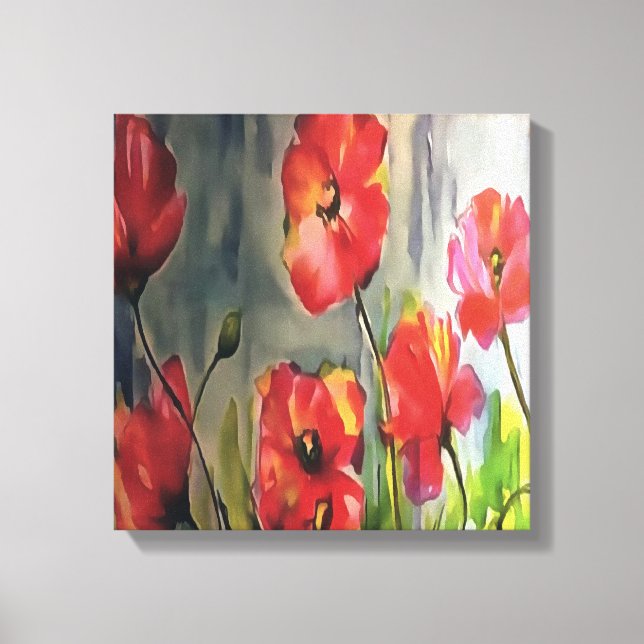 Lienzo Cachorros Tranquilos Soplando En La Pintura Del Vi (Anverso)