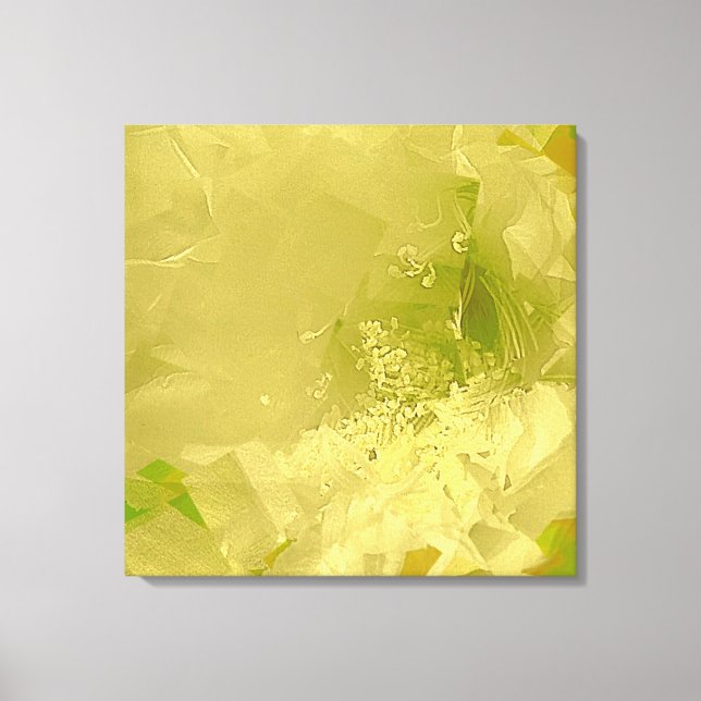 Lienzo Cactus Orquid Light Green Cubist (Anverso)