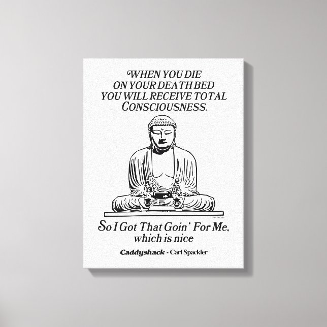 Lienzo Caddyshack Tengo Que Ir Por Mí (Anverso)