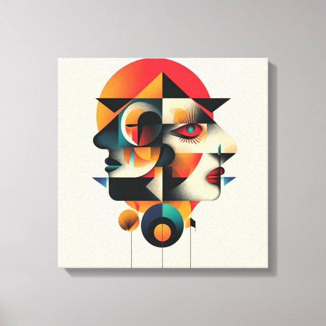 Lienzo Cadre art abstrait (Anverso)