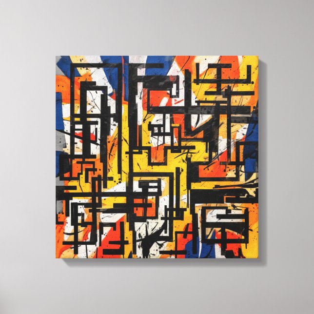 Lienzo Cadre art abstrait (Anverso)