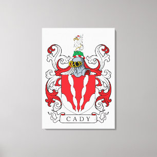 Lienzo Cady Family Crest