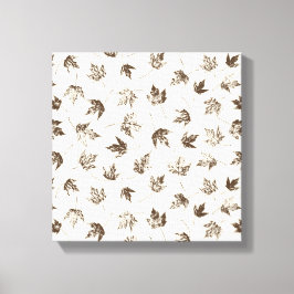 Lienzo Caer hojas de arce en crema - patrón sin costura.