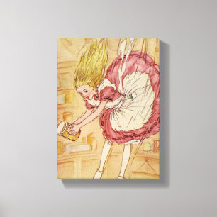 Lienzo Caer por el agujero de conejo