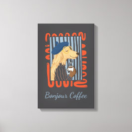 Lienzo Café Bonjour