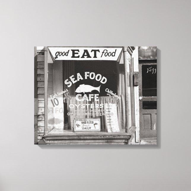 Lienzo Café de mariscos, 1937 (Anverso)